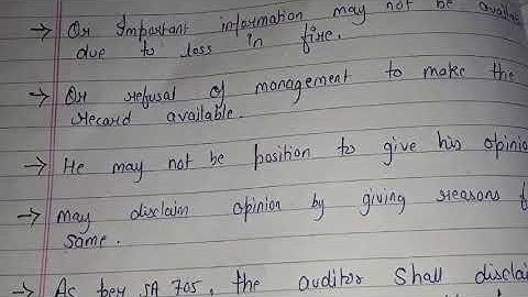 AUDITING||DISCLAIMER OF OPINION REPORT||CHAPTER-19||PART-137||HANDWRITTEN NOTES|| SSCOACHING||