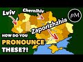 How to pronounce Ukrainian cities in English 🇺🇦