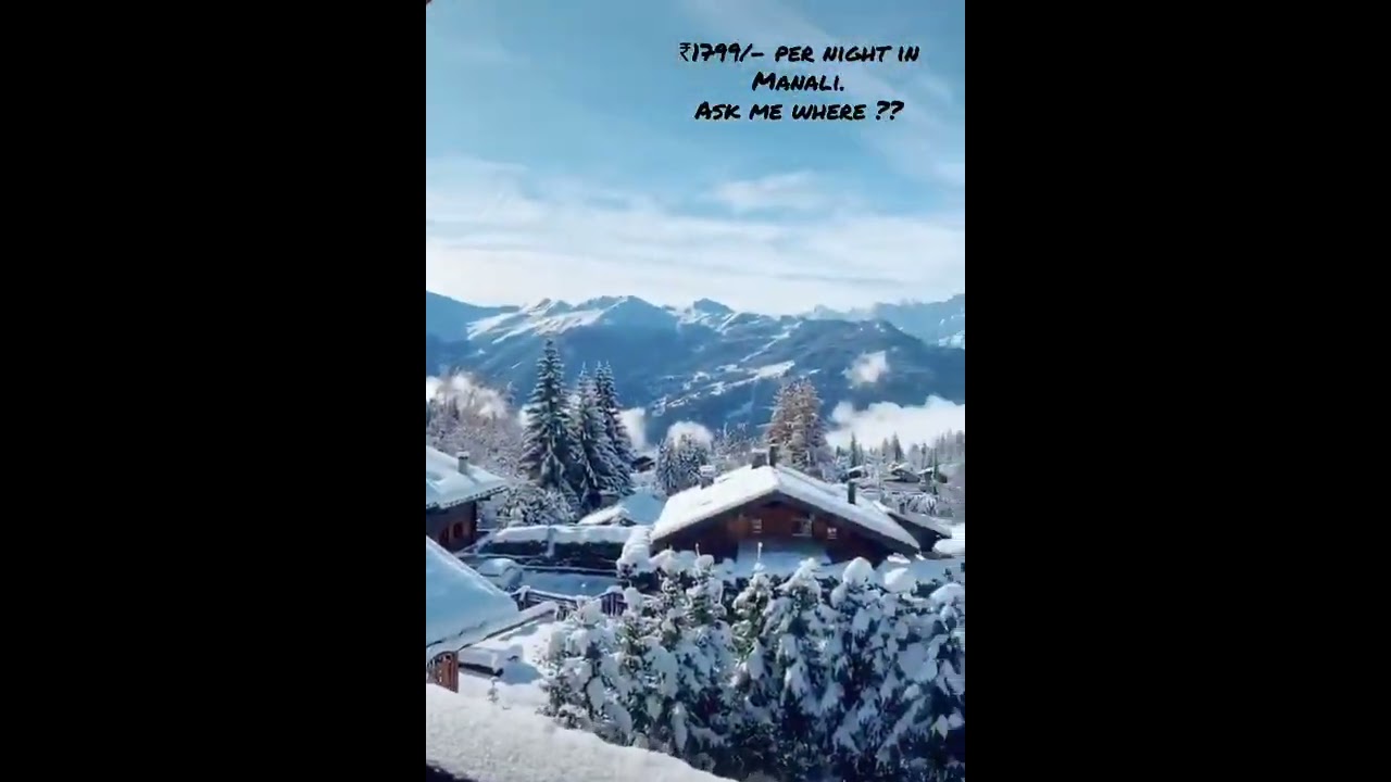 🏔Best View Hotel In Manali 🔥🔥