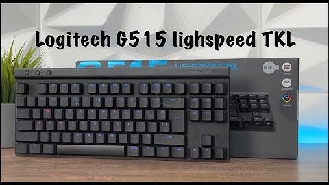 Unboxing G515 LIGHTSPEED TKL mechanical wireless gaming keyboard