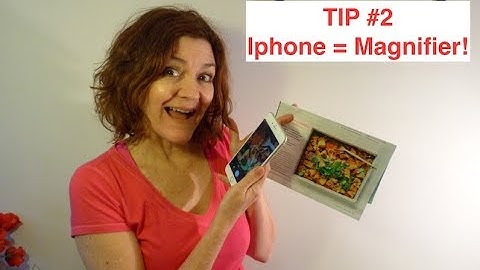 Iphone/Ipad Tip #2 - Magnifier!