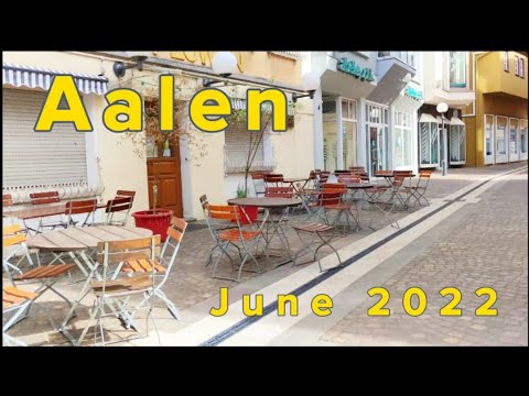 Aalen, Deutschland/4K/June 2022/Germany/Walking in the centre of the city