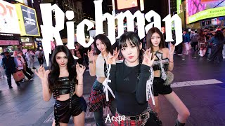 Kpop In Public Times Square Nyc Aespa 에스파 - Rich Man Dance Cover By Nochill Dance