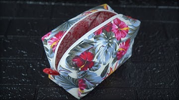 BEGINNER’S WAY to Make a BOXY ZIPPER POUCH ✨ Easy Tutorial with Bottom Seam
