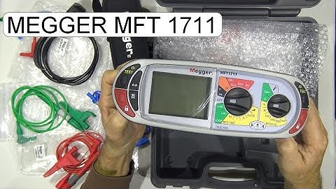 UNBOXING MEGGER MFT 1711 MULTIFUNCTION TESTER