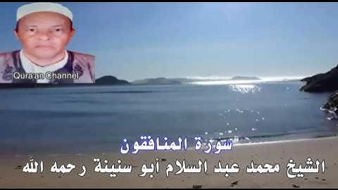 سورة المنافقون  محمد أبو سنينة برواية قالون