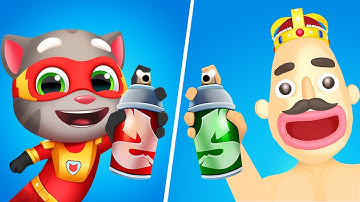 Talking Tom Cat vs Sandwich Runner, Talking Tom Hero Dash Gameplay, My Talking Tom Friends Game