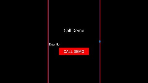 Android Implicit Intent Demo Android Phone Call Demo