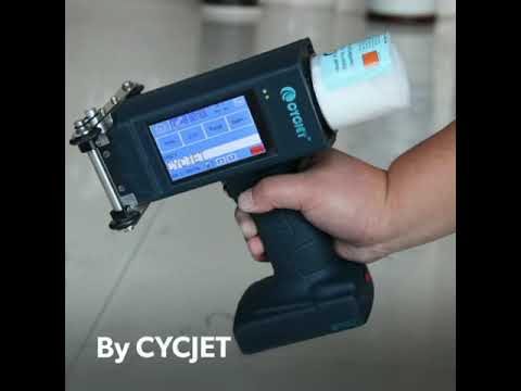 How to Print on Steel Pipe by CYCJET ALT160Plus DOD 62mm Handjet Printer Replace AL16 EBS250 EBS260