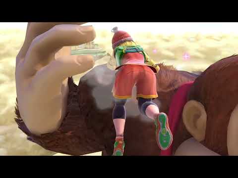 スマブラSP　ミェンミェンにドンキーコング前投げ