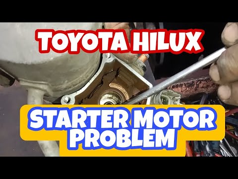 TOYOTA HILUX, Starter motor problem - YouTube