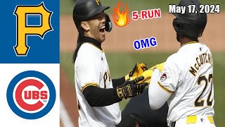 Pirates vs Cubs GAME Highlights May 17, 2024 | MLB Highlights | 2024 MLB Season