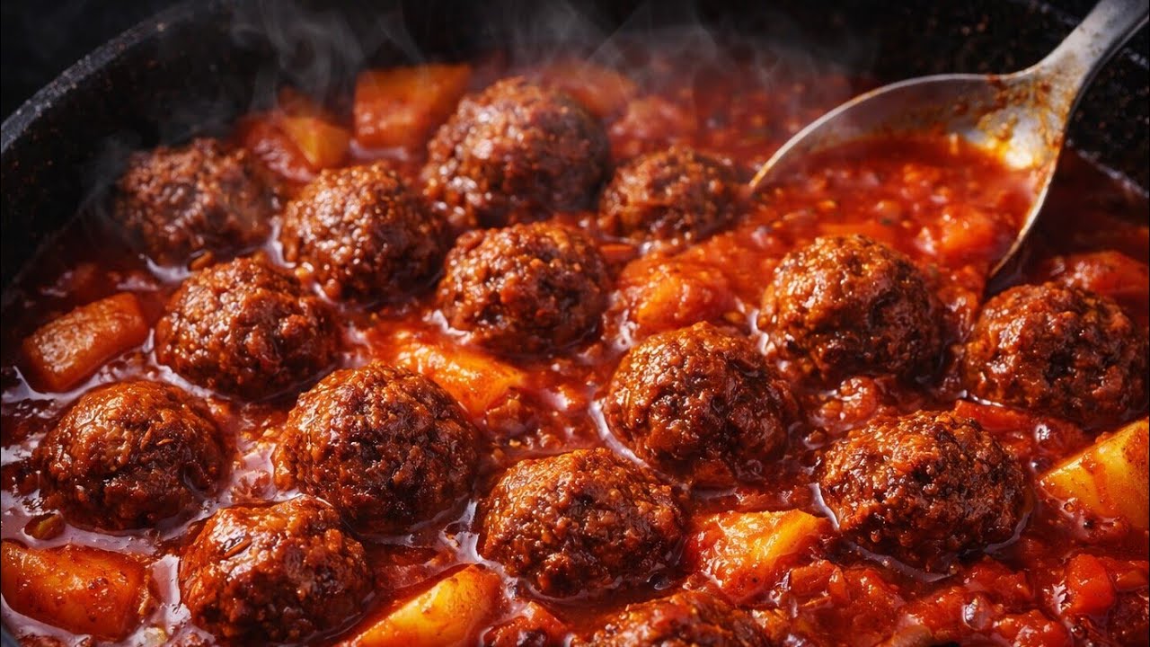 أسرع غداء في 15 دقيقة: كفتة داود باشا بالبطاطس (سر النكهة الخرافية).🔥