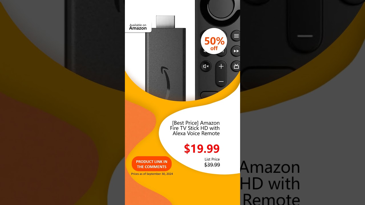 Price drop - [Best Price] Amazon Fire TV Stick HD with Alexa Voice Remote