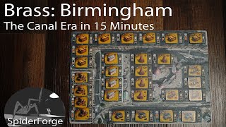 Brass Birmingham  - Demonstration Playthrough in 15 Min - Part 1 (Canal Era)