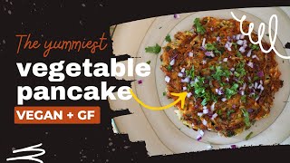 Vegetable Pancake - A delicious savoury breakfast that is VEGAN & GLUTEN FREE!