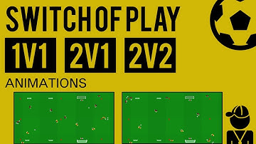 n°04 | Switch of Play + 1v1 - 2v1 - 2v2  | Football - Soccer Exercises | Animations