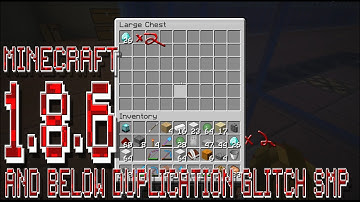 Minecraft 1.8.6 SMP duplication GLITCH - NEW -