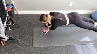 SacroIliac Injuries Planking Ball Crosses