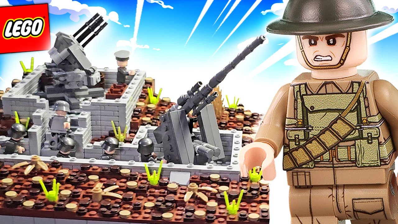 I built a LEGO WW2 Gun Position World War 2 LEGO Moc 