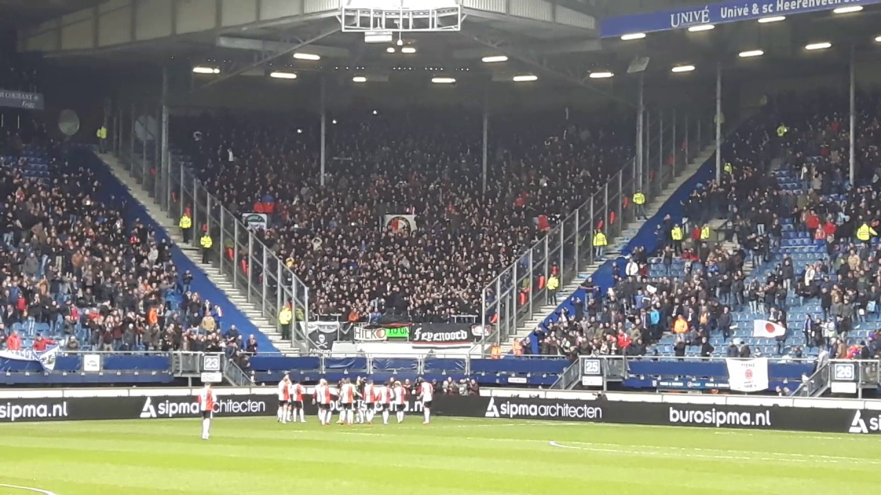 SC Heerenveen-Feyenoord spelers bedanken uitvak (1-2) - YouTube