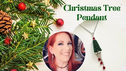 Coiled Wire Christmas Tree Pendant