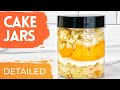 How to Make Peach Cobbler Pound Cake Jars