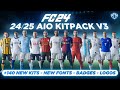 2425 aio kits v3 mod for fc 24 140 new kits  fonts  badges  tu13