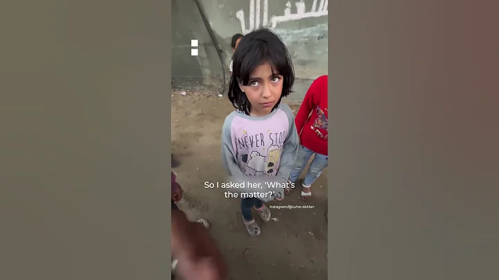 Gaza girl cries seeing journalist who resembles her father | AJ #shorts - DayDayNews