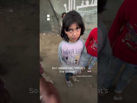 Gaza Girl Cries Seeing Journalist Who Resembles Her Father | Aj Shorts