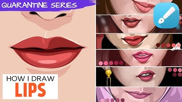 HOW I DRAW LIPS (Raw) Infinite Design | w/ Nose
