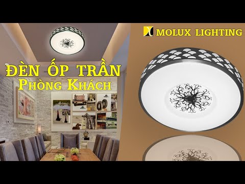 Video Đèn ốp trần phòng khách,đèn trang trí trần nhập khẩu... - youtube