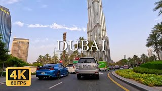 Dubai Driving Tour Downtown to Al Barsha in 4K 60FPS: Immersive Cityscape and Vehicle Sounds