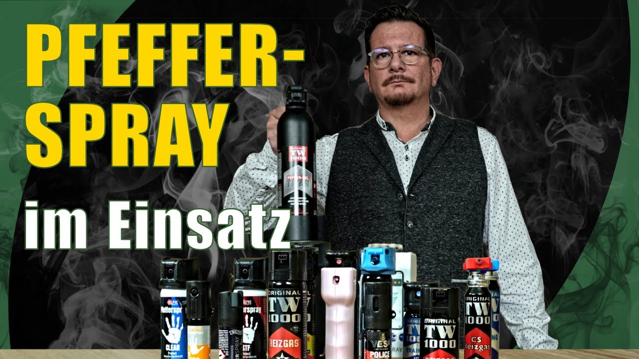 Die Wahrheit über Abwehrsprays - CS Gas und Pfefferspray im Vergleich - Spray, Schaum oder Gel?