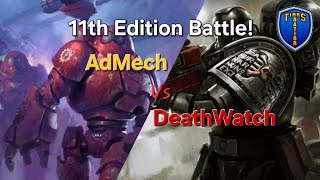 11 Edition Debut! AdMech Cybernetic/Forge Vs DeathWatch Bastion/Librarius