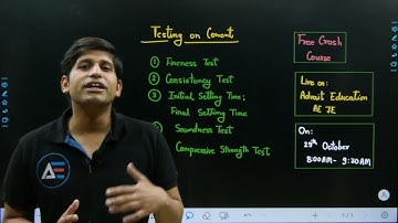 Testing on Cement | Free crash course| by Ankit Jain sir