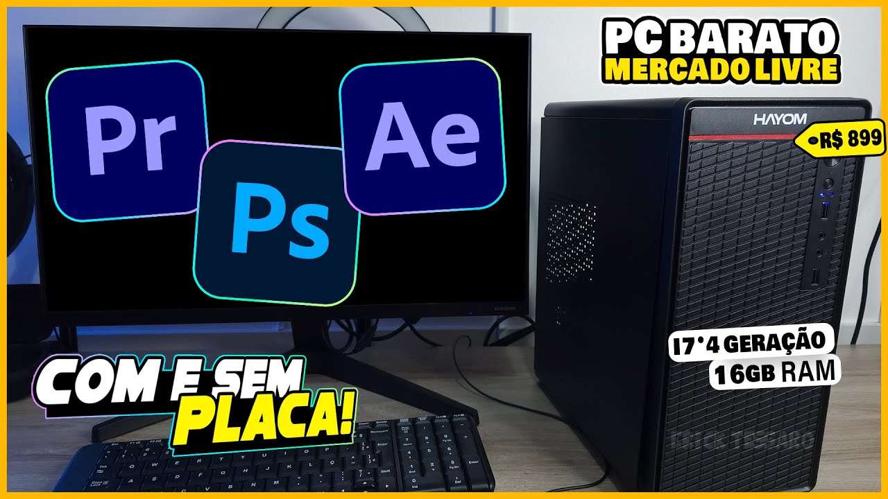 EDIÇÃO DE VIDEO PC BARATO DO MERCADO LIVRE i7 4° 16GB