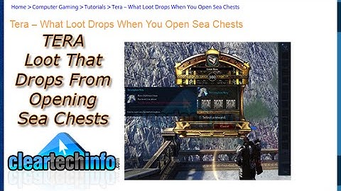 What Is Inside Sea Chest Boxes – Tera Online