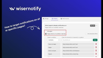 🎯 How to Target WiserNotify Notifications on Specific or All Pages