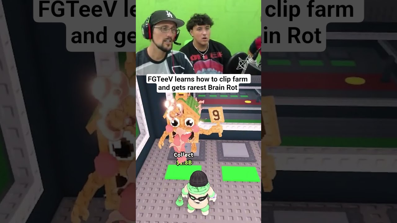Rarest Secret Roblox Steal A Brainrot FGTeeV Clip Farm 