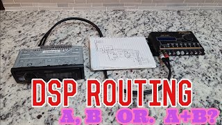 How to use Routing feature on the PRV DSP 2.8X  4 Channel amplifier and mono amplifier