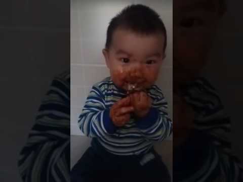 The first chocolate baby. Первая шоколадка малыша/kid ink. Мухаммед/Muhammed