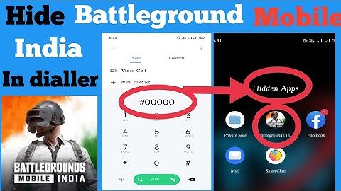 How to hide battleground mobile india / Battleground mobile India ko kaise chupaye