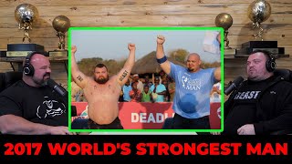 BRIAN AND EDDIE TALK ABOUT 2017 WORLD'S STRONGEST MAN | CLIP