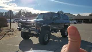 Squarebody Chevy K5 Blazer - 1991 Chevrolet Classic SUV: Truck Spotting in Raymond, New Hampshire