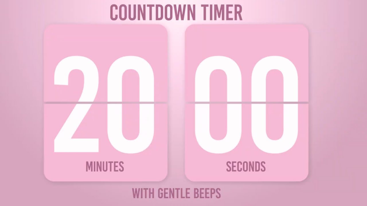⏱ 20 Minute Flip Timer with Ticking Sound & Alarm ?
