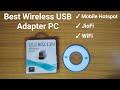 Connect JioFi To Ur Non Wifi PC | Best Wireless USB Adapter For PC | How To Connect Hotspot To PC