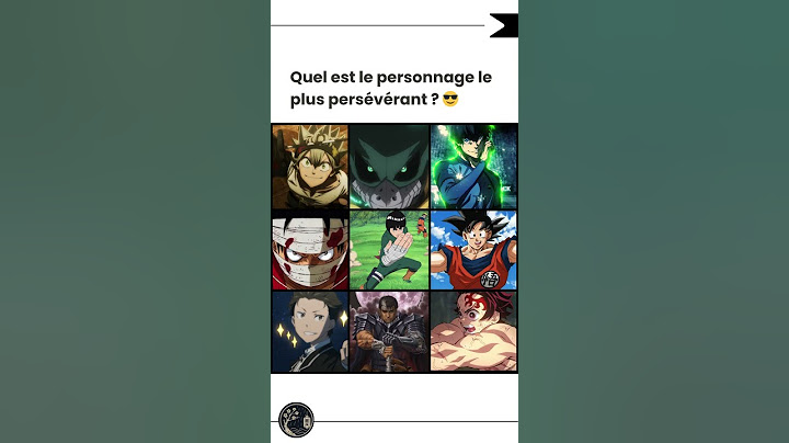 Quel est le personnage le plus persévérant ? 😎