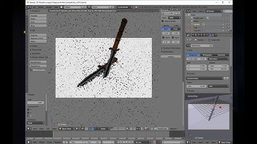 Blender 3d Low poly knife modeling (Timelapse)