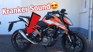 Komplettanlage für die Duke🔥 [Montage] + Soundtest und FAIL | mit Freundin (KTM Duke 125)